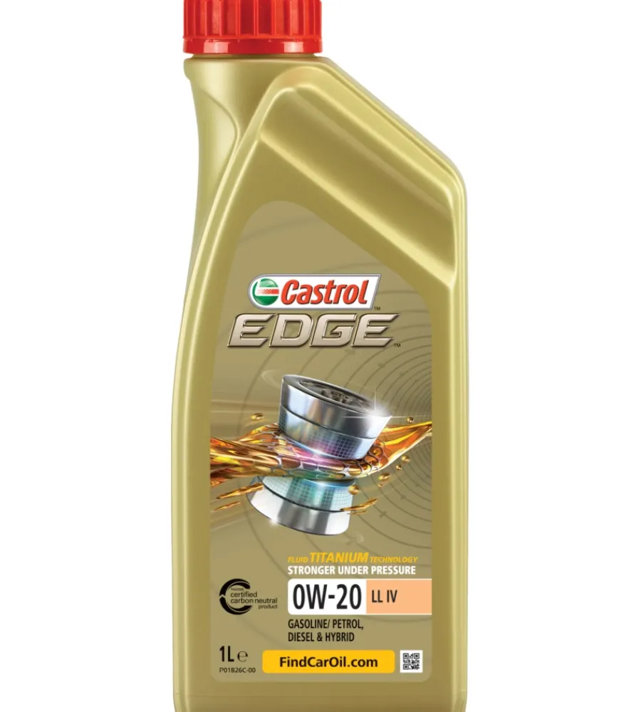 5 pezzi olio castrol edge 0w-20 ll iv 1lt> New