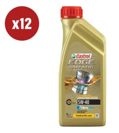 12 pezzi olio edge td 5w-40 q3 titanium 1l>Castrol Discount