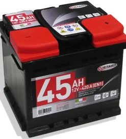 Batteria auto 45ah 12v 420a polo positivo destro cassetta l1> Clearance
