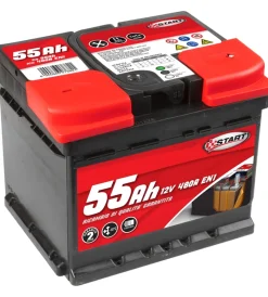 Batteria auto 55ah 12v 480a polo positivo destro cassetta l1> Clearance