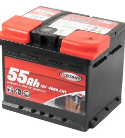 Batteria auto 55ah 12v 480a polo positivo destro cassetta l1> Clearance