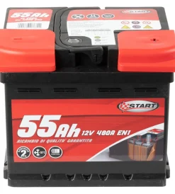 Batteria auto 55ah 12v 480a polo positivo destro cassetta l1><noscript><img width=