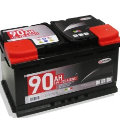 Batteria auto 90ah 12v 720a polo positivo destro cassetta l4> Discount