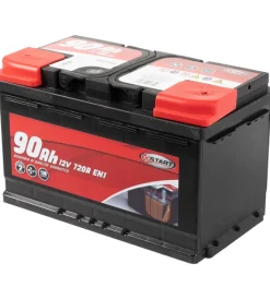 Batteria auto 90ah 12v 720a polo positivo destro cassetta l4> Discount