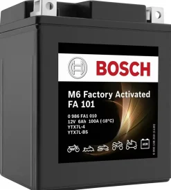 Batteria moto "fa101" 6ah dx preattivata>Bosch Outlet