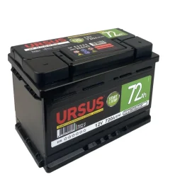 Batteria per auto al piombo "ursus star&stop"  72 ah> Outlet