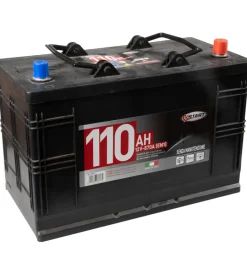 Batteria per autocarro e trattori 110ah 12v 750a polo positivo destro></noscript>