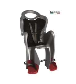 Bellelli seggiolino bici posteriore mr fox argento> Hot