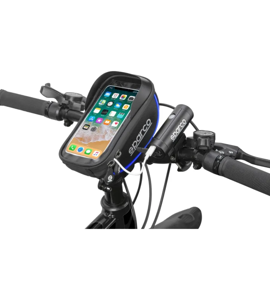 Borsa porta cellulare per bici in microfibra, 19x11x5,5 cm>Sparco Best