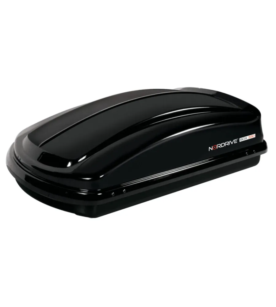 Box tetto per auto 330 litri in abs nero lucido - n60002>Nordrive