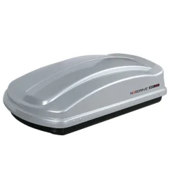 Box tetto per auto 330 litri in abs argento lucido - n60001>Nordrive Outlet