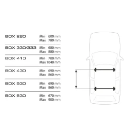 Box tetto per auto 630 litri in abs con doppia apertura nero lucido - n60029><noscript><img width=