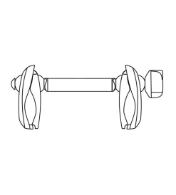 Braccetto ferma telaio da bici a bici per portabici justclick e foldclick yck609>Yakima