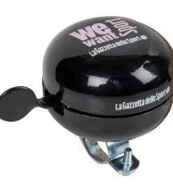 Campanello per bicicletta gazzetta dello sport nero, diametro 60 mm><noscript><img width=
