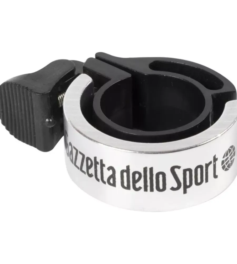 Campanello per bicicletta gazzetta dello sport silver, diametro 22,2 cm> Clearance
