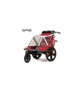 Carrello passeggino per bici bellelli "kit urban" con maniglione> Outlet