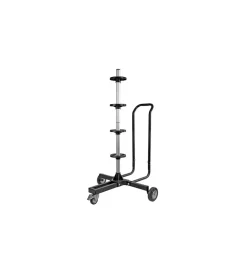 Carrello porta cerchi e pneumatici con supporto ad asta, portata massima 100 kg - 15957>Lampa Discount