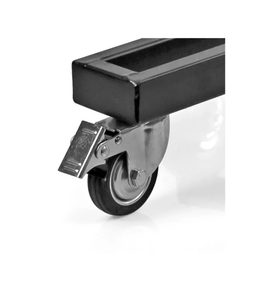 Carrello porta cerchi e pneumatici con supporto ad asta, portata massima 100 kg - 15957>Lampa Discount