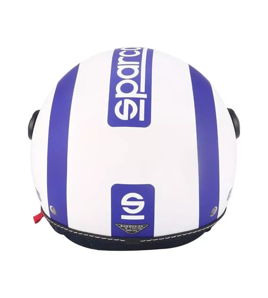Casco moto "sp501" bianco/blu, tg m>Sparco Hot