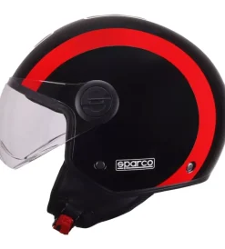 Casco moto sp601 nero/rosso tg.m>Sparco New