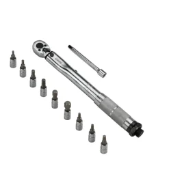 Chiave dinamometrica con cricchetto reversibile, 9 adattatori>Lampa Clearance