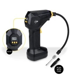 Compressore ad aria portatile digitale in abs, 120 w><noscript><img width=