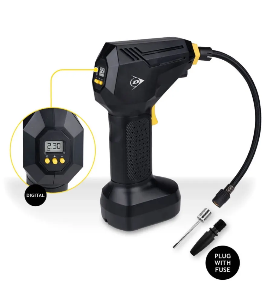 Compressore ad aria portatile digitale in abs, 120 w> Best