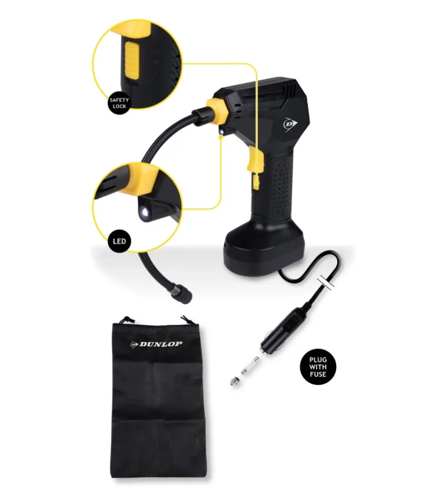 Compressore ad aria portatile digitale in abs, 120 w> Best