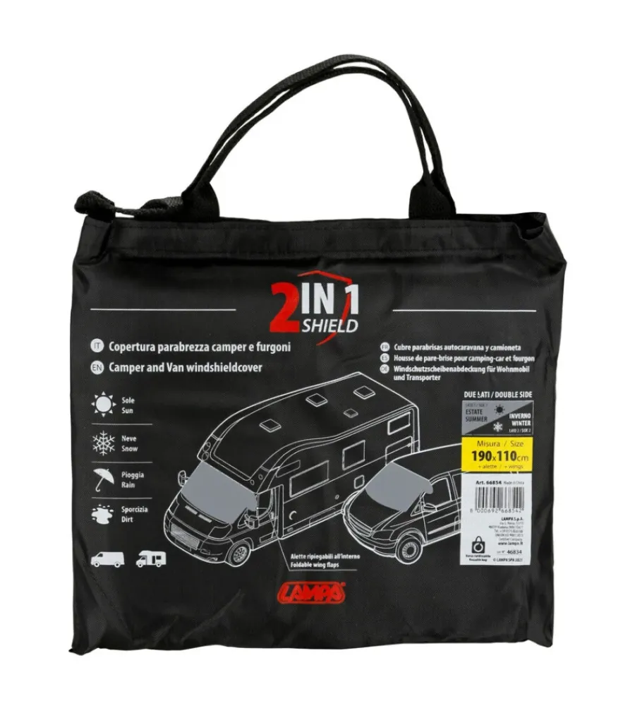 Copertura parabrezza per camper e furgoni , 190x110 cm - 66854>Lampa Sale