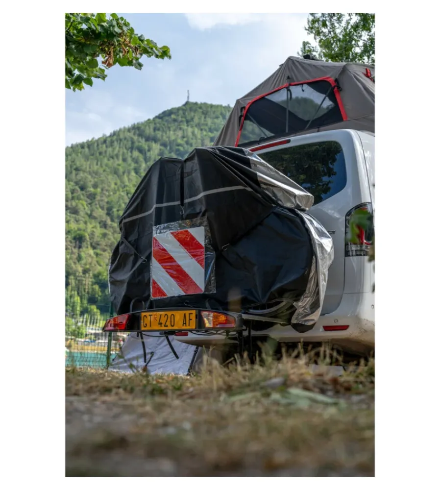 Copertura per portabici su gancio traino 190x50x130 cm - n60058>Nordrive Discount