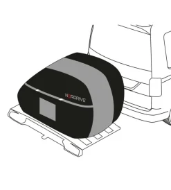 Copertura per portabici su gancio traino 190x50x130 cm - n60058><noscript><img width=