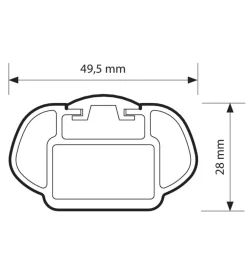 Coppia barre portatutto in alluminio rail pro - xl - 140 cm n15037>Nordrive Sale