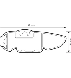 Coppia barre portatutto in alluminio silenzio - s - 108 cm  n15084>Nordrive Online