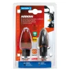 Coppia frecce carbon "arrow" arancio  90093>Lampa Discount