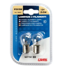 Coppia de 2 filamenti 21/5w bay15d  58062>Lampa Outlet