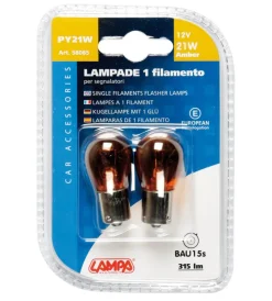 Coppia de 12v 15s 21w arancio 58065>Lampa New