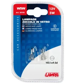 Coppia de zoccolo vetro 5w t10  58105><noscript><img width=