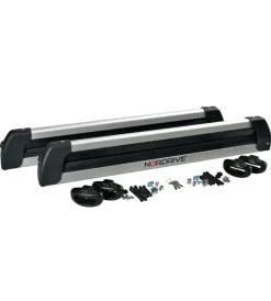 Coppia portasci "nordic-king evo aluminium nk-60" argento - n40011>Nordrive