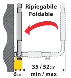 Coppia supporti da parete per box tetto tipo 1, laterale n60050 -><noscript><img width=
