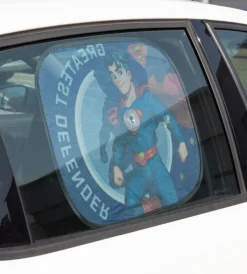 Coppia tendine auto laterali "superman" 44x35 cm> Discount