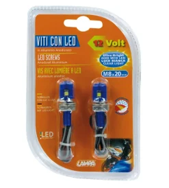 Coppia viti blu .luce bianca  90171>Lampa Outlet