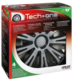 Copricerchi per auto "avera" silver & black - ø 13" pilot  31615>Lampa