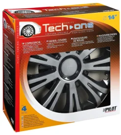 Copricerchi per auto "avera" silver & black - ø 14" pilot  31616>Lampa Best