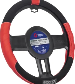 Coprivolante auto universale rosso/nero antiscivolo - spc1108><noscript><img width=