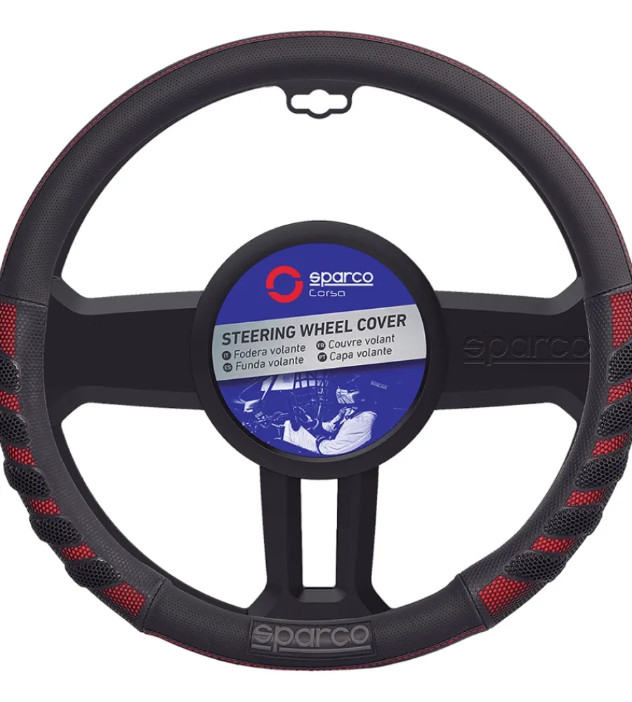 Coprivolante auto universale rosso/nero anti dissolvenza - sps101>Sparco Clearance