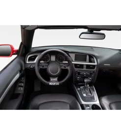 Coprivolante per auto nero in pvc><noscript><img width=