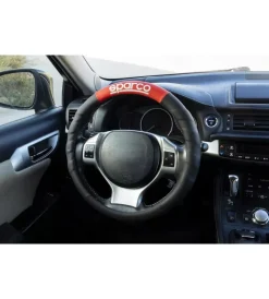 Coprivolante universale per auto nero e rosso>Sparco Discount