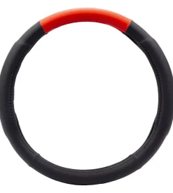 Coprivolante universale per auto nero e rosso><noscript><img width=