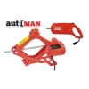 Cric elettrico di emergenza con chiave ad impulsi per cambio gomme, portata 2 tonnellate- automan> Discount