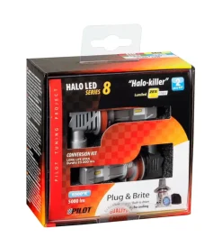Fari a led per auto 9-32v halo led serie 8 halo killer - (h8-h9-h11-h16) - 25w - pgj19-x - 2 pz - scatola 57772>Lampa Hot